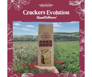 CRACKERS EVOLUTION CON SESAMO E SEMI DI PAPAVERO DA 200 g